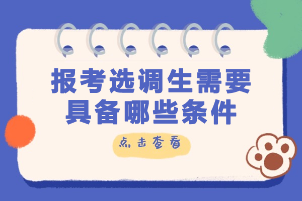 2024选调生报考条件全解析：应届生必看五大核心要求