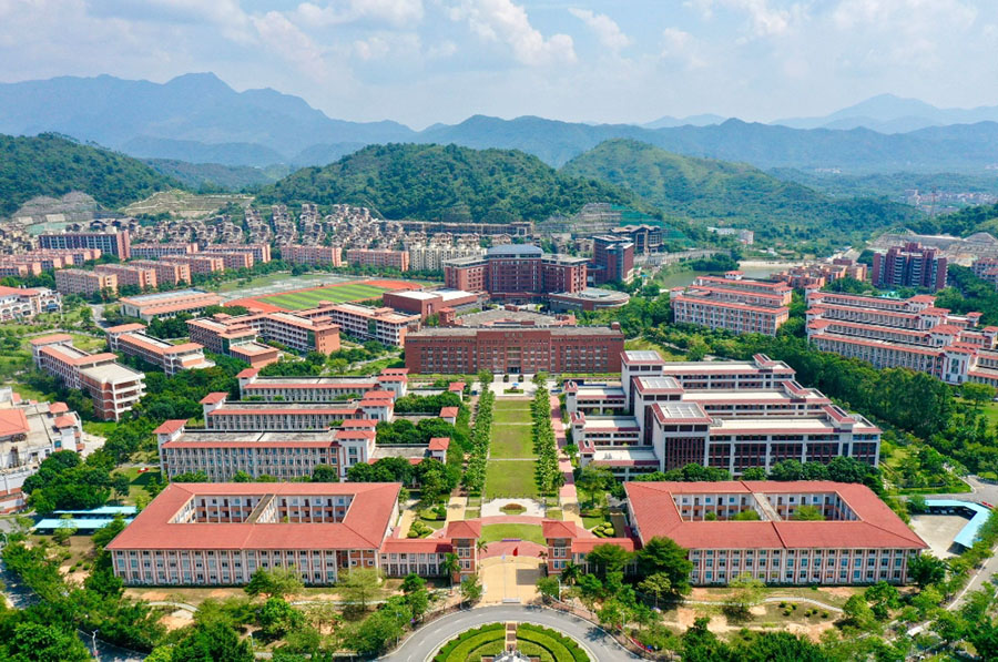 学校鸟瞰图环境