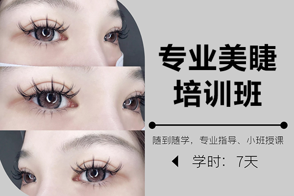 上海专业美睫技术精修班 - 金善美甲培训明星课程