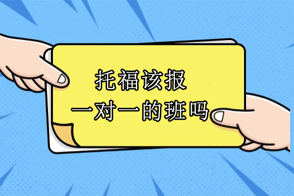 托福该报一对一的班吗