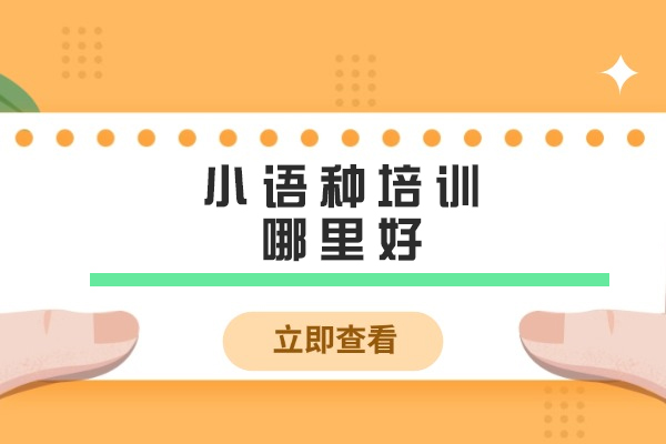 南京小语种培训哪里好