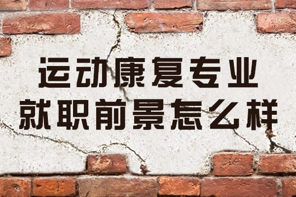 西安运动康复专业就职前景怎么样
