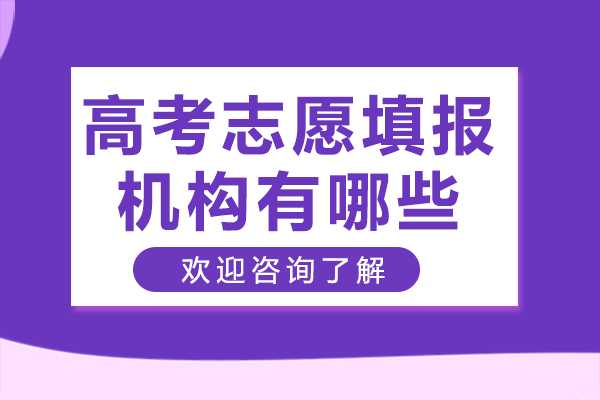 上海高考志愿填报机构有哪些