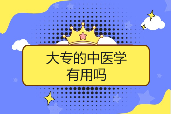 烟台大专的中医学有用吗