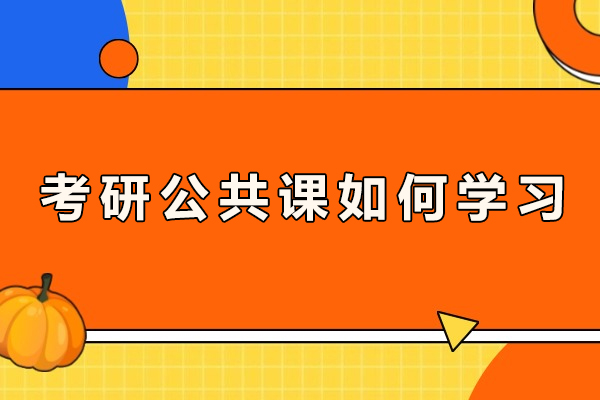 考研公共课如何学习-考研公共课如何高效备考