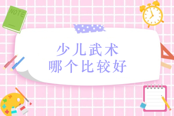 盐城少儿武术哪个比较好