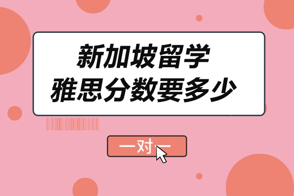 济南新加坡留学雅思分数要多少