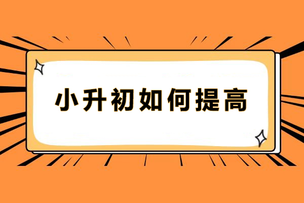 小升初如何提高