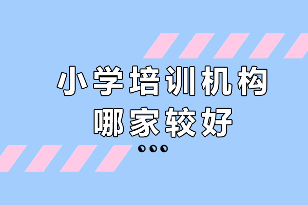 小学培训机构哪家较好