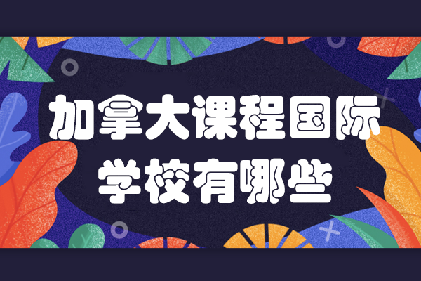 上海加拿大课程国际学校有哪些