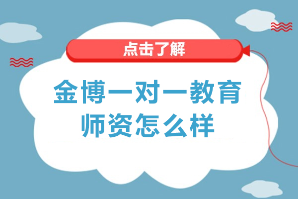 北京金博一对一教育师资怎么样