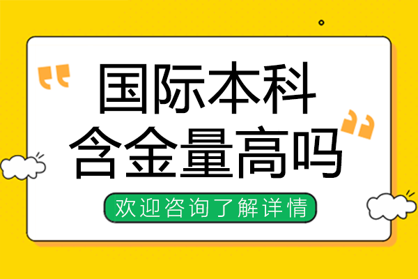 國際本科含金量高嗎