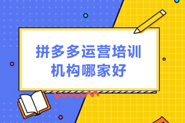江门拼多多运营培训机构哪家好