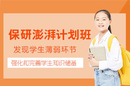 郑州保研澎湃计划全程班