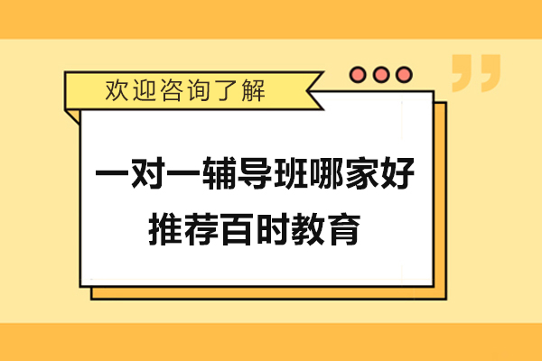 杭州一对一辅导班哪家好-推荐杭州百时教育