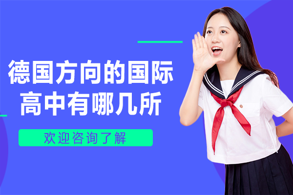 上海德國方向的國際高中有哪幾所
