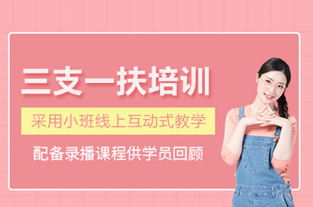 三支一扶线上培训辅导课程