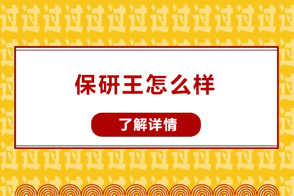 济南保研王怎么样
