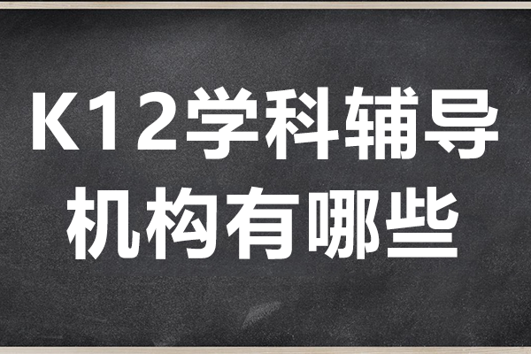 上海K12学科辅导机构有哪些