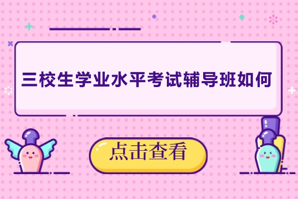 三校生学业水平考试辅导班如何