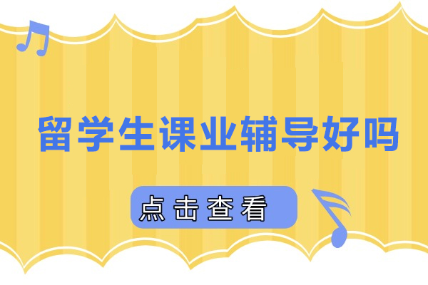 留学生课业辅导好吗