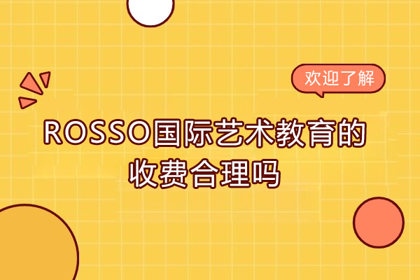 广州ROSSO国际艺术教育的收费合理吗