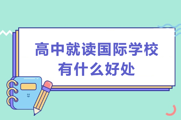 高中就读国际学校有什么好处