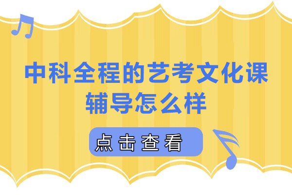 广州中科全程的艺考文化课辅导怎么样
