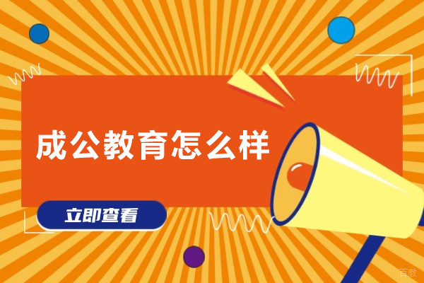 上海成公教育怎么样
