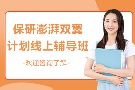 上海保研澎湃双翼计划线上辅导班