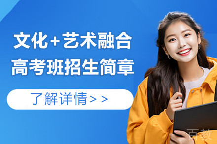 上海文化+艺术融合高考班招生简章